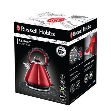 Buy Russell Hobbs Legacy Quiet Boil Red Kettle Online Tadhg Oconnor Ltd