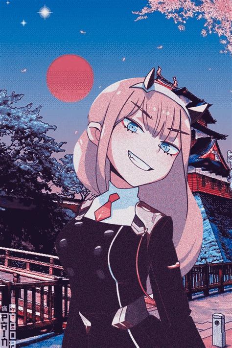 Zero Two Wallpaper Iphone Aesthetic Darling In The Franxx Iphone