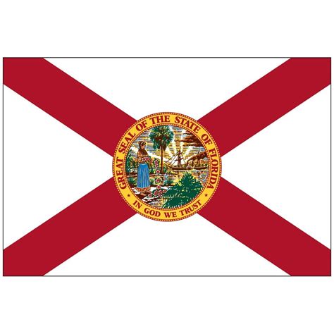 Florida State Flag Heavyweight Nylon Flagpole Man