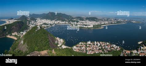 Panoramic View Of Rio De Janeiro And Guanabara Bay From Copacabana