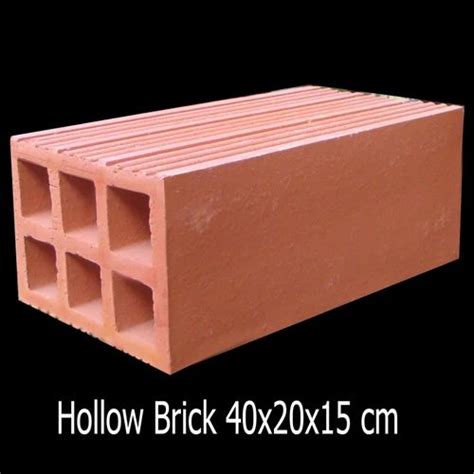Rectangle Clay Wall Hollow Brick Size 40 20 15 Cm At Rs 8275 In