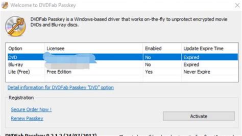 Works with all windows (64/32 bit) versions! Download DVDFab Passkey Lite (64/32 bit) for Windows 10 PC ...
