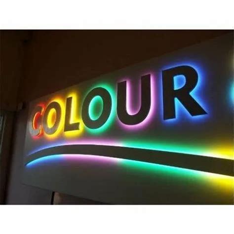 Acrylic Led Glow Sign Board For Outdoor At Rs 350sq Ft In Mumbai Id
