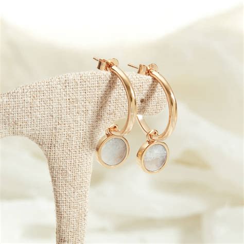 Personalised Mix And Match Gemstone Hoop Earrings By Merci Maman