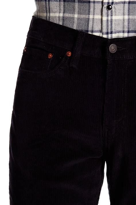 Lyst Levis 514 Straight Corduroy Pant In Black For Men