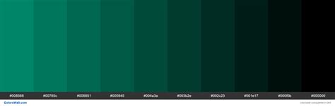 Shades Of Pantone 17 5641 2013 Emerald Color 009473 Hex Colorswall