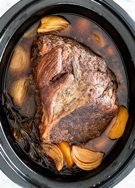 You are probably wondering what recipe has these two ingredients, plus soy sauce, garlic and ground pepper? The Best Crock Pot Roast - Jo Cooks