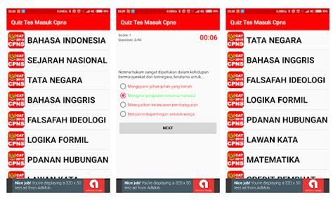 Ada bonus aplikasi soal cat cpns untuk hp android dan iphone lho. 10 Aplikasi Simulasi Soal Latihan CAT CPNS Di Hp Android ...