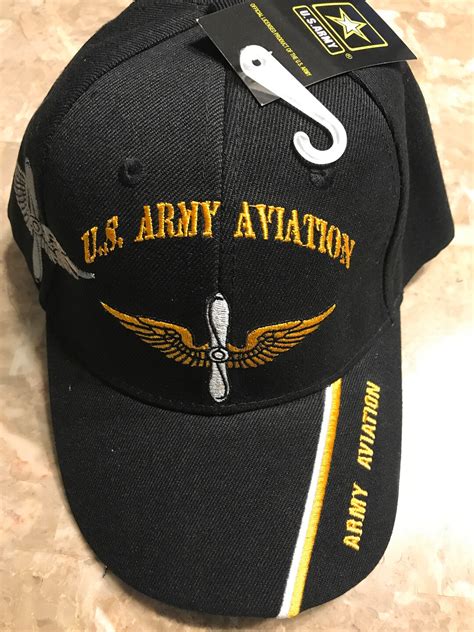Army Aviation Cap With Embroidered Wings Etsy