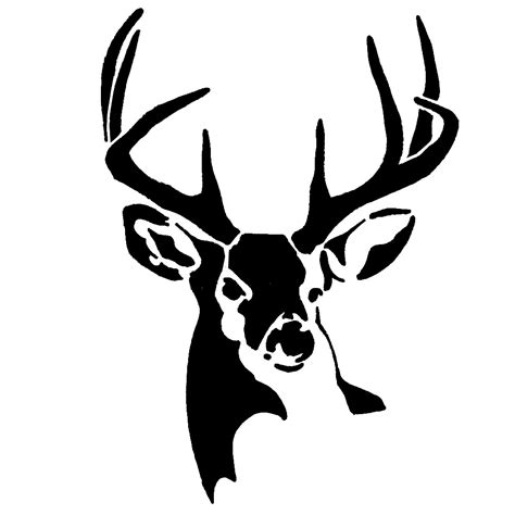Whitetail Buck Deer Stencil Sp Stencils Deer Stencil Animal