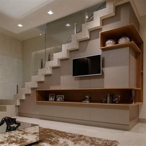 Top 40 Smart Under Stairs Tv Unit Ideas Living Room Stairs Tv Unit