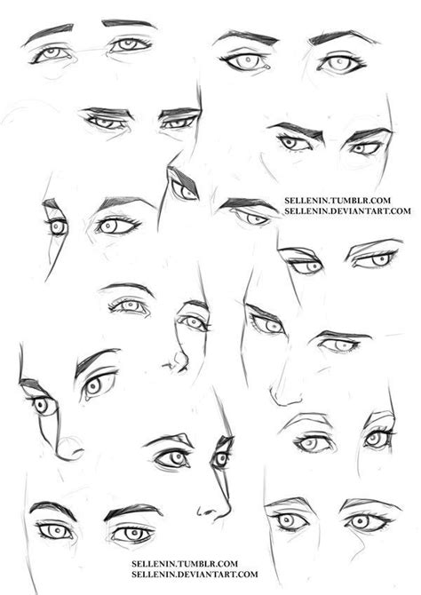 Eyes Angles References Realistic Drawings Eye Drawing