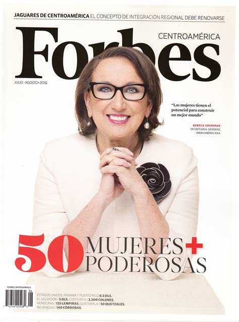 Forbes Julio Agosto 2016 50 Mujeres Más Poderosas Latina Digital
