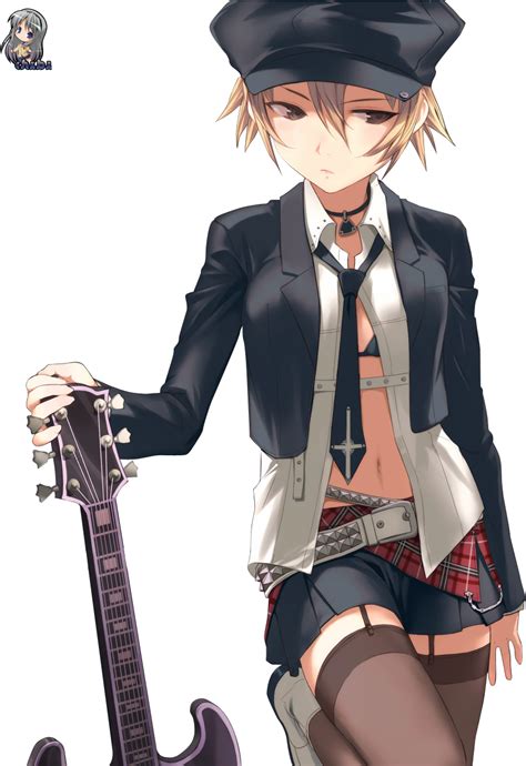 Punk Anime Girl Guitar