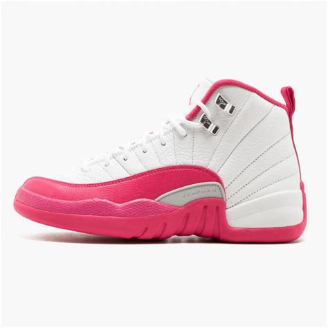 Air Jordan 12 Retro Dynamic Pink Womens Aj12 510815 109 Whitevivid Pink Mtllc Silver Jordan