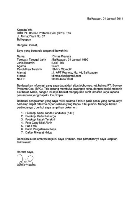 Simak contoh surat pengalaman kerja di artikel ini! 10 Contoh Surat Lamaran Kerja Umum yang Menarik | BROONET