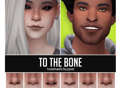 Sims 4 To The Bone Nosemasks In 2021 Sims 4 Cc Skin Sims Sims 4