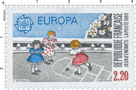 Créez des envois uniques avec des timbres faits maison. Timbre : 1989 EUROPA CEPT JEUX d'ENFANTS | WikiTimbres