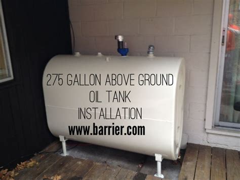 275 Gallon Above Ground Oil Tank Installation In Croton Ny Above