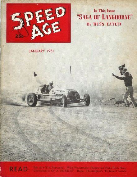 Speed Age Magazine With The 1951 Pikes Peak Hill Climb On The Cover Al