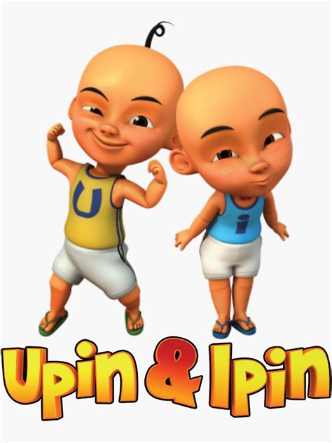Upin And Ipin Animation From Malaysia Sticker For Sale By Aryf
