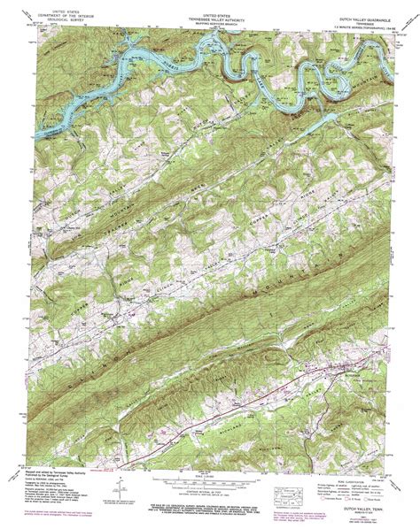 Dutch Valley Topographic Map Tn Usgs Topo Quad 36083c5