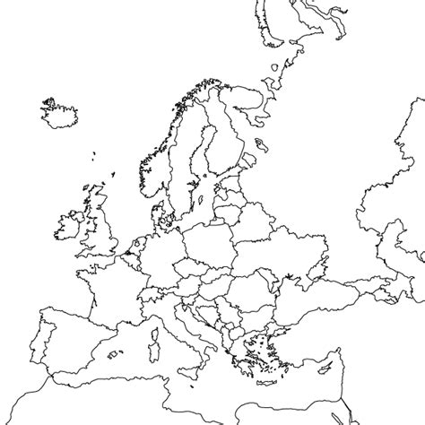 Europe Map Worksheets