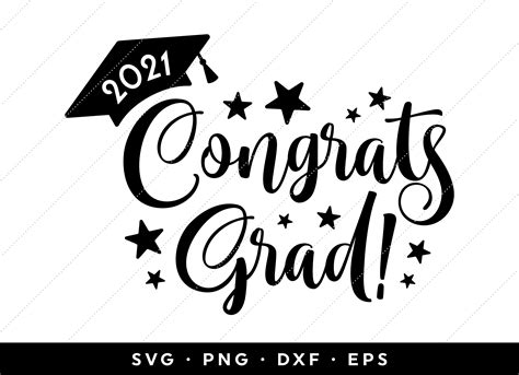 Congrats Grad 2021 Svg Class Of 2021 Svg Graduation 2021 Etsy
