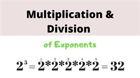 Multiplication And Division Of Exponents Grade 10 Youtube