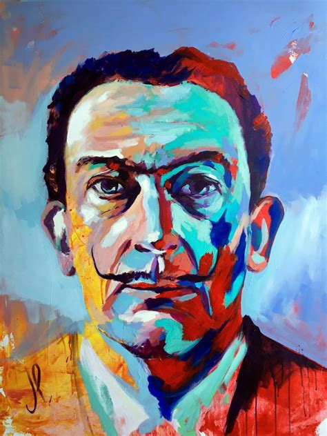 Salvador Dalí Portrait Ii Acrylic On Canvas 116x Artfinder