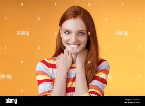 Blushing Woman Shy Hi Res Stock Photography And Images Alamy