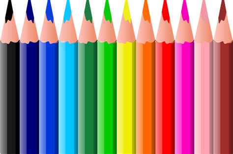 Lápis De Cor Colori Gráfico Vetorial Grátis No Pixabay
