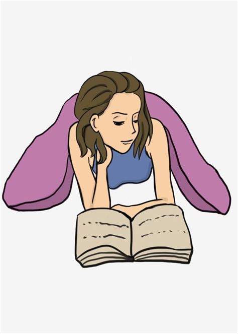 Gambar Gadis Membaca Buku Di Tempat Tidur Gadis Yang Sedang Membaca Di