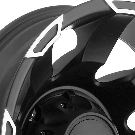 Ultra® 025 Phantom Dually Wheels Satin Black With Diamond Cut Lip