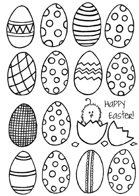 Download Blank Easter Egg Template Coloring in 2020 | Easter ...