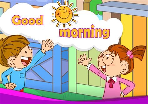 Fresh Good Morning Sticker For Kids Good Morning Cards Good Morning