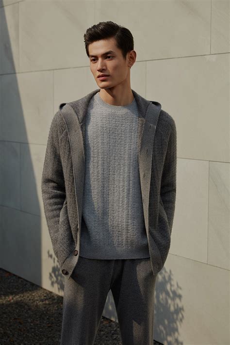 (not sure if this is lcg's son or not. Qiang Li Models Erdos Fall Winter 2020 Collection