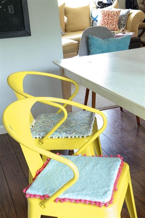 Diy no sew budget friendly outdoor cushions youtube. DIY No-Sew Reversible Chair Cushions - MomAdvice