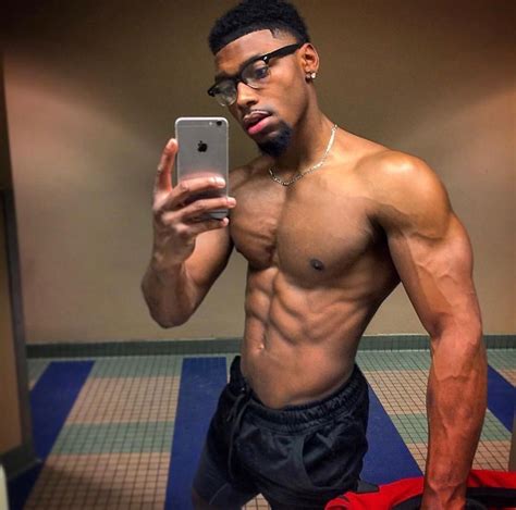 Attractive Handsome Black Male Model Shirtless Muscular Physique Underwear Bulge Sexy Iphone