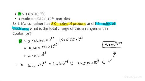 How To Calculate Total Charge In Coulombs Of An Arrangement Of Protons