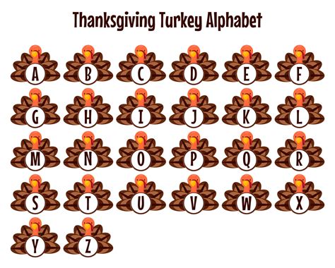 Happy Thanksgiving Printable Letters