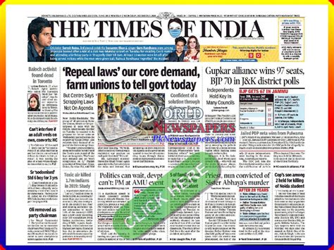 Indian Newspapers And Magazines Online Today In India