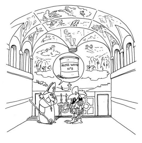 The sistine chapel ceiling paintings by michelangelo were commissioned by pope julius ii in 1508. Michelangelo Sistine Chapel Art Coloring Pages
