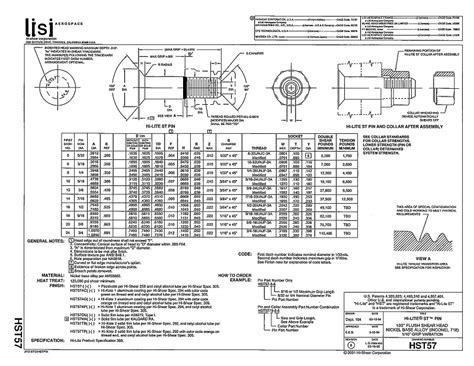 Hi Shear Fasteners Hi Lite Pins Hst57 Shear Head