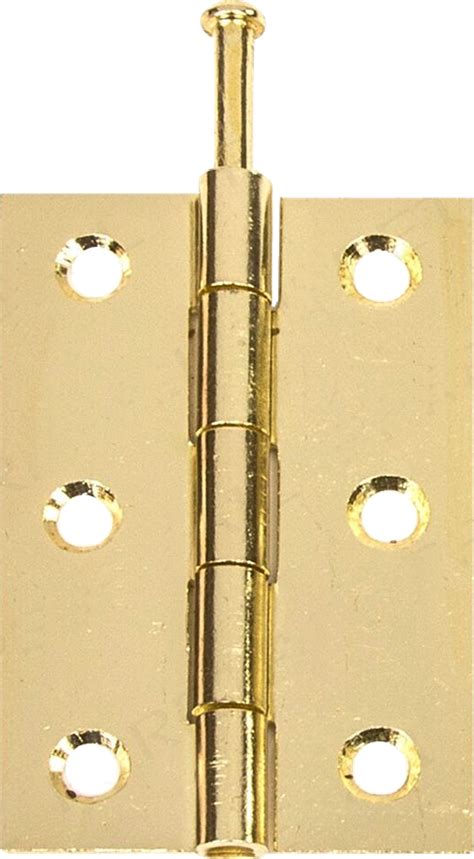 75mm 1840 Pattern Loose Pin Butt Hinge Brass Plated