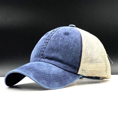 2019 Simple New Mens Baseball Cap Print Summer Mesh Cap Hats For Men