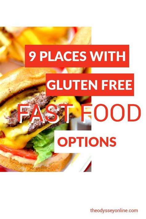 9 Places With Gluten-Free Options For Fast Food | Free fast food