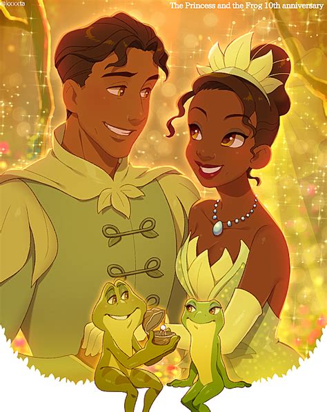 Tiana And Prince Naveen The Princess And The Frog Drawn By Kiri