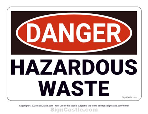 Free Hazardous Waste Label Template