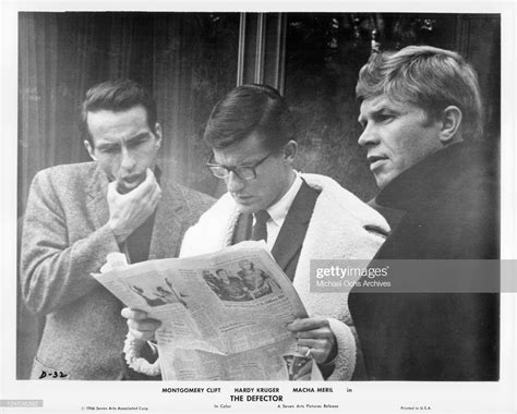 Sixties Montgomery Clift Roddy Mddowall And Hardy Kruker In The
